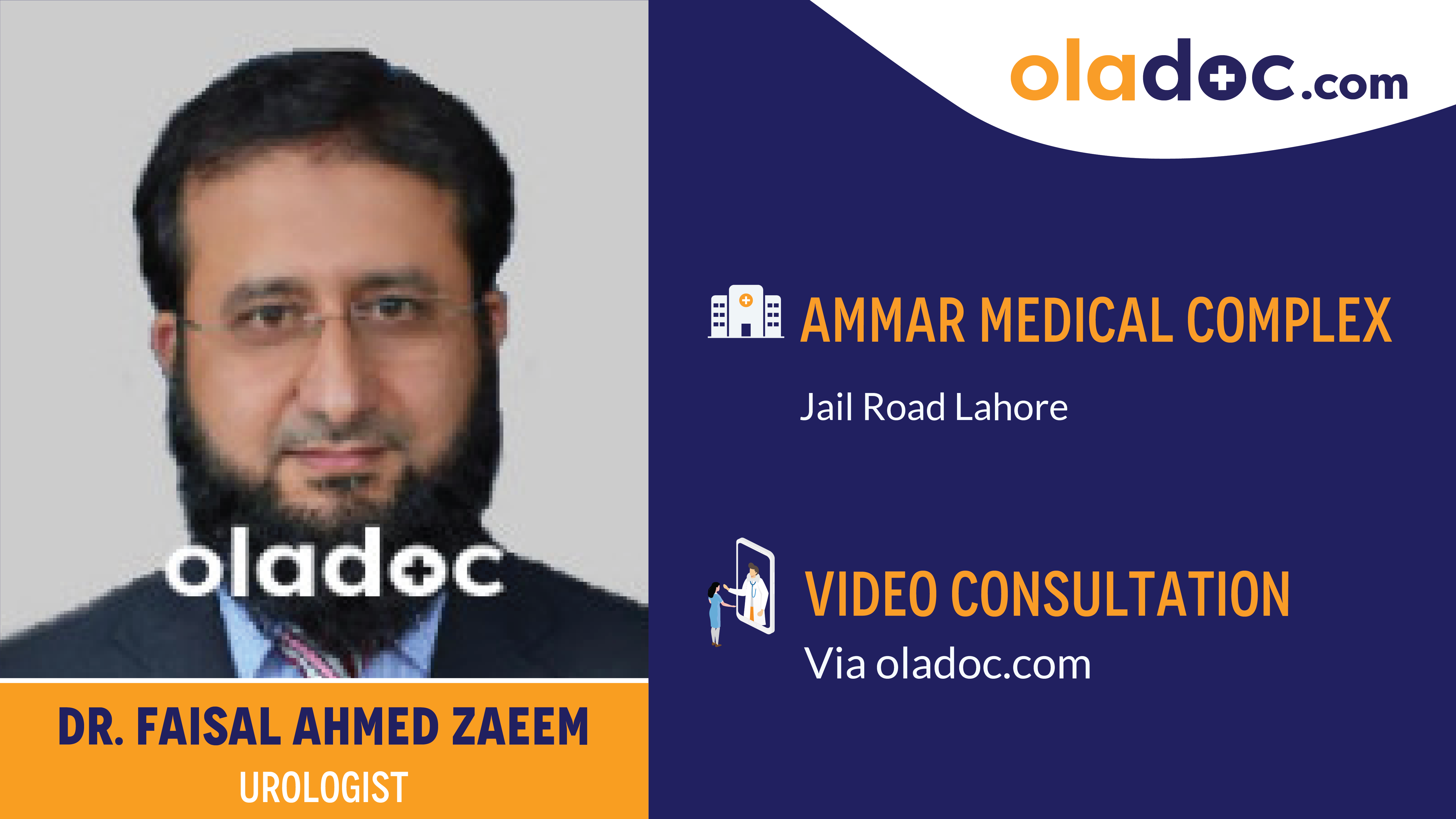 Practice locations of Dr.Faisal Ahmed Zaeem